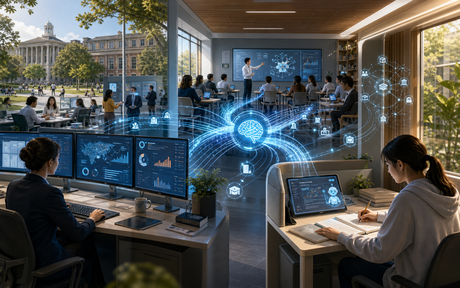 Academic cover for a broad review of artificial intelligence in education