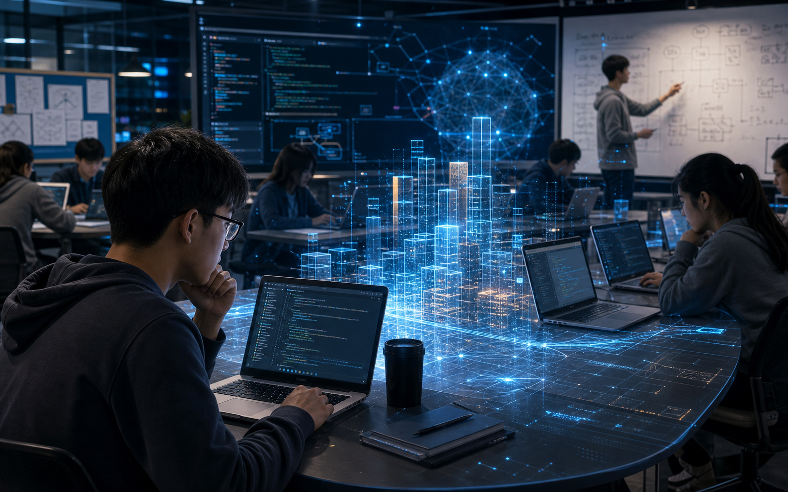Editorial cover for a review of generative AI in programming education