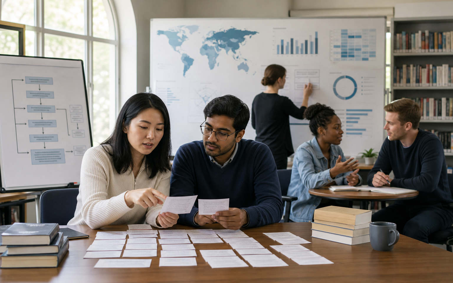 A racially diverse university language class evaluates AI-supported writing, speaking, translation and feedback activities with an instructor